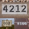 Number Stencils 4 inch Curb, 20PCS 0-9 Address Curb Stencil