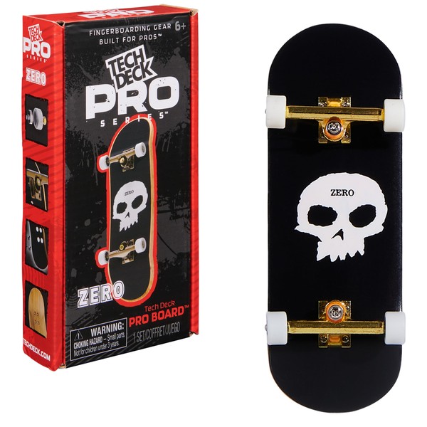 TECH DECK, Zero Pro Series Finger Board with Storage Display, Built for Pros; Authentic Mini Skateboards, Kids Toys for Ages 6 and up