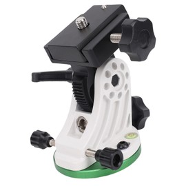 Wisoqu Latitude Adjustment Seat, 90° Adjustable Equatorial Wedge Latitude Base with 3/8in Base Interface, Telescope Mount for Astronomy Telescope Accessory (Green and White)