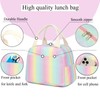 Glitter Lunch Bag Children Girls Lunch Bag Waterproof Thermal Bag