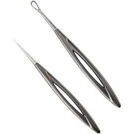 Lyyxjsltd ニキビ針 2個入り 清潔で衛生的 無痛 肌を傷つけません ニキビパッチ針 角栓取り 角栓ピンセット 極細針 美容針 毛穴のケア にきびを行く 美容器具