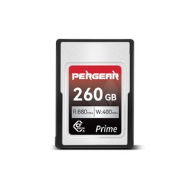 Pergear Professional 260GB CFexpress Type A Memory Card, Up to 880MB/s Read Speed & 900MB/s Write Speed for 4K 120P,8K 30P Recording (260GB)
