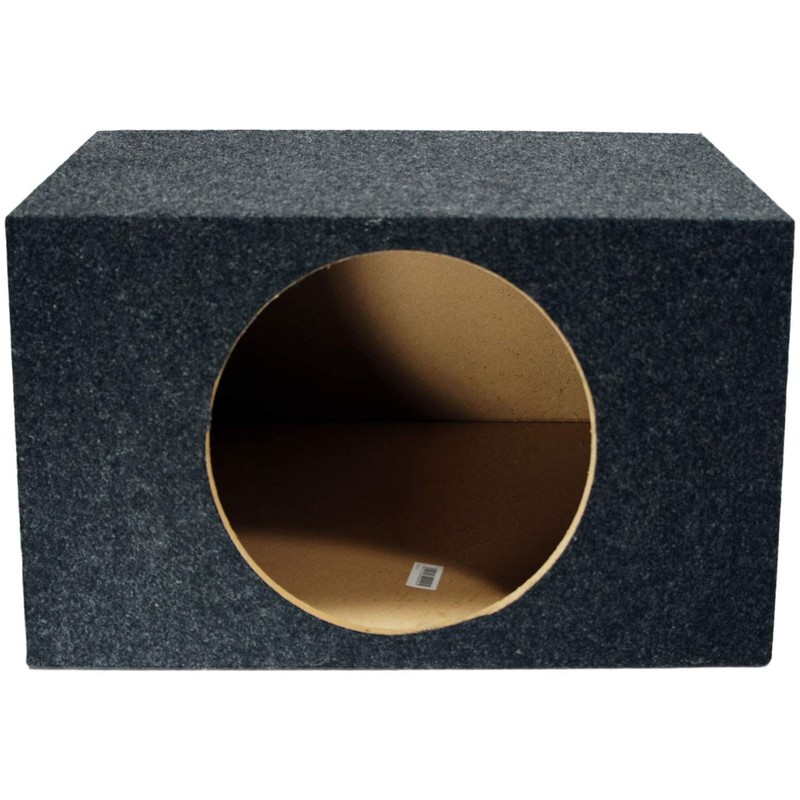 ASC Package Single 12" Kicker Sub Box Sealed Hatch Subwoofer