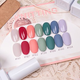 Thezel The gel knitting 7-piece set pastel color gel knit nail / 더젤 니팅 7종 세트 파스텔컬러젤 니트네일