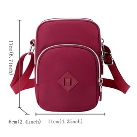 FAVORTALK Handy Umhängetasche Damen Gesteppte Crossbody Taschen Handtasche Schultertasche Kleine Handytasche mit Geldbeutel Kartenfächer,B00115