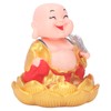 Nodding Smiling Buddha Maitreya Automatic Laughing Car Dashboard Solar Buddha