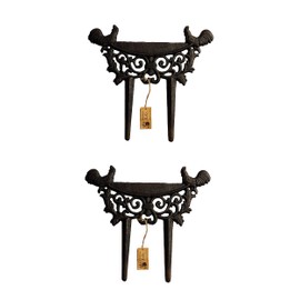 Lulu Decor, Cast Iron Garden Boot Scraper, Solid Decorative Design with Pointed Bottom for Easy in ground use, H 10" W 11"(1 pc Rooster)