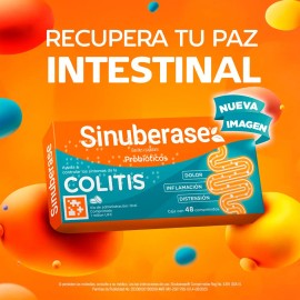 Sinuberase Probióticos Bacillus Coagulans Millón Ufc Comprimidos Alivia Síntomas Colitis Desde Raíz Dolor Inflamación Distensión Restaura Equilibrio