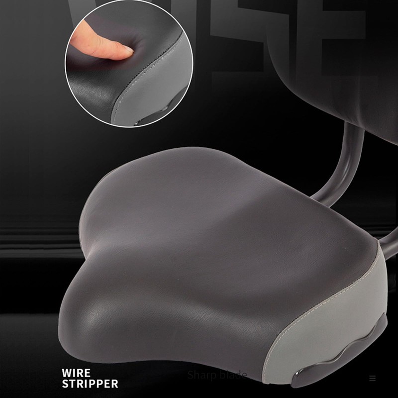 CDHpower Bicycle Cycling Saddle/Bicycle Seat (Backrest Black with Grey) Oversized