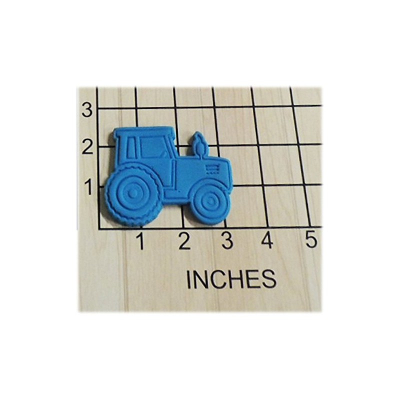 Farming Tractor Shaped Cookie Cutter and Stamp #1271