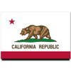 California Flag Fridge Magnet Los Angeles San Francisco Travel Souvenir