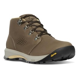 Danner Inquire Chukka 4" Women's Waterproof Hiking Boots - Full-Grain Leather/Suede, Ortholite Footbed, Vibram Outsole for All Terrain, Kangaroo Brown/Coffee Bean - 8.5 M