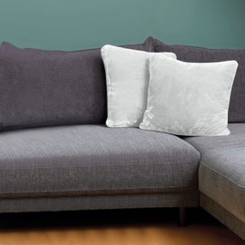 Amago - Cushion Cover Set of 2, Cashmere Feeling, 50 x 50 cm - Wool White