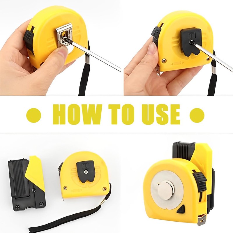 UEAVOID 2 Pack Quick-Lock Tape Holder Universal Tape Measure Holder
