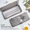 Cabilock 3 Pcs Cutlery Storage Box Kitchen Storage Container Holder