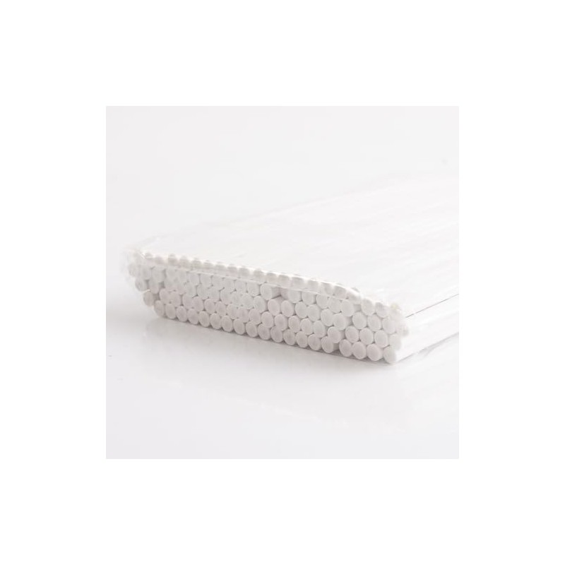 Mystic Moments | White Paper Lolly Stick 4.0" Pack of