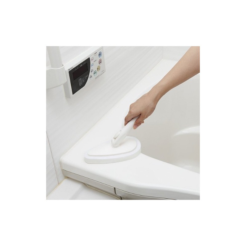 Yamazaki Sangyo 135011 Bath Cleaning Sponge Satto White