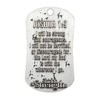 Shields of Strength POW*MIA Antique Finish Dog Tag Necklace-Joshua 1:9