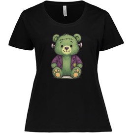 inktastic Cuddly Frankenstein Bear Cute Monster Women's Plus Size T-Shirt 4X 0040 Black 4685f