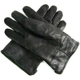 Unbekannt Leather Emporium Men's Genuine Leather Gloves, black