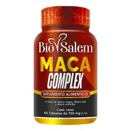 Maca Complex 60 Tabs Bio Salem Maca Amarilla Roja Y Negra