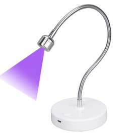 ciciglow Lámpara de Uñas LED UV, Secador de Uñas Profesional de 3 W, Luz de Esmalte de Gel, Luz de Uñas UV, ángulo Ajustable, Esmalte de Uñas, Gel de Curado, Secador LED de Secado Rápido