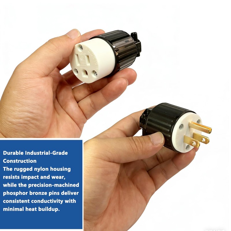 Nema 5-15P Male Plug Heavy Duty Replacement Male Plug –