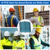 10 PCS Hardhat and Safety Helmet Sweatband, Flame-Resistant, Unique cat-Head