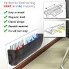 DGQ Unbreakable Air Deflector 8" to 12" Black Adjustable Heat