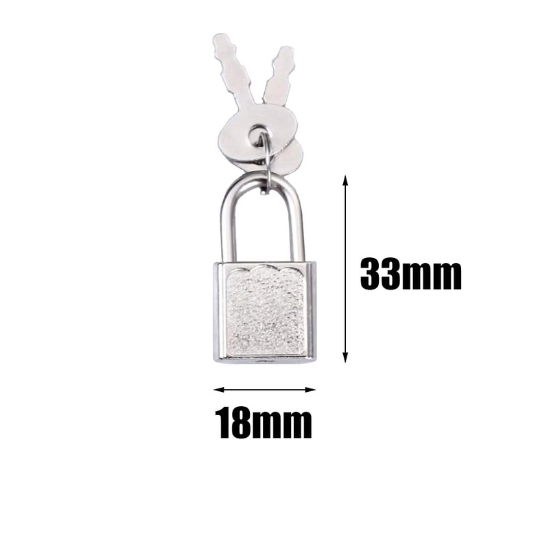 10pcs Mini Luggage Locks Small Padlock with Keys Diary Padlock