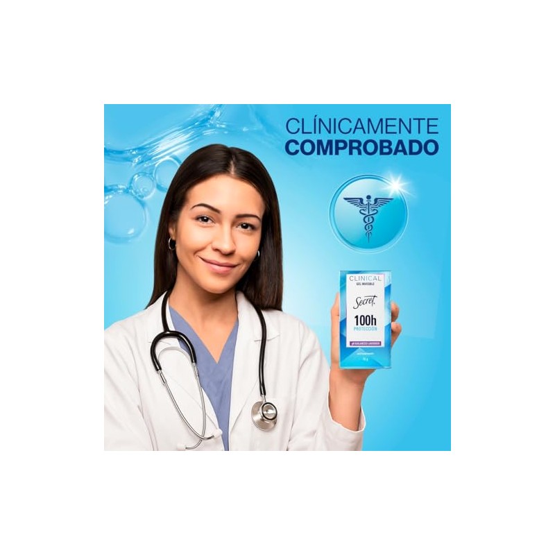 SECRET, Desodorante Mujer, Clinical Strength, Desodorante Clinical, Gel Invisible, PH