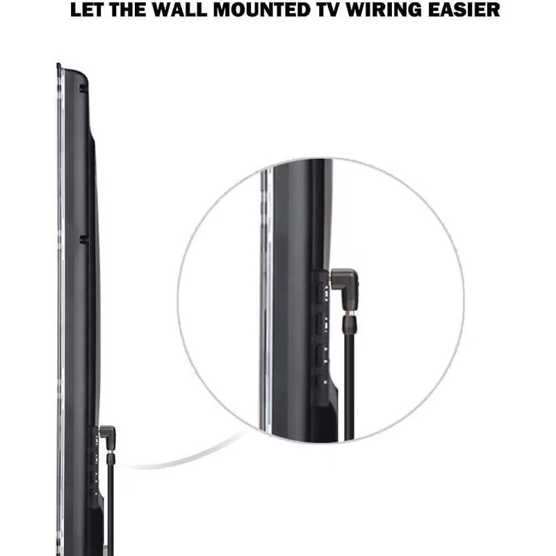 VCE HDMI 90 and 270 Degree Adapter 2-Pack, Right Angle