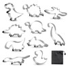 AWAVM Cookie Cutter Set 10 Pieces Trex, Dino Cookie Cutters,
