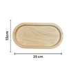 Hebammen-Geschenkset mit Keramiktasse 330ml und Serviertablett aus Buche, 13x25 cm,