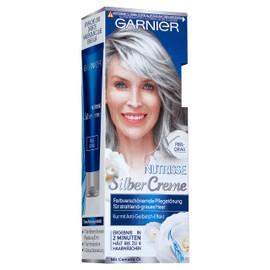 Garnier Nutrisse Tint for Radiant White Hair with Cream Oil, Pearl Grey, Pack of 1, 80 ml