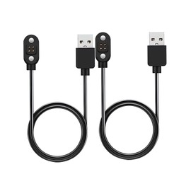 NOUKAJU [2pack] Charger for Tayogo W26 Bone Conduction Headphones, Magnetic USB Charging Cable 1.96ft/60cm,Charger Cable for Tayogo Swimming Headphones(Black)