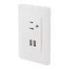 Sanelec Contacto Con Usb Sanelec 4466 Blanco Placa Universal 1