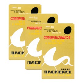 Portuguese Horse Mackerel in Olive Oil and Basil | B Vitamins, Omega-3 | Tinned Seafood by Ati Manel | 3 x 90g Cans