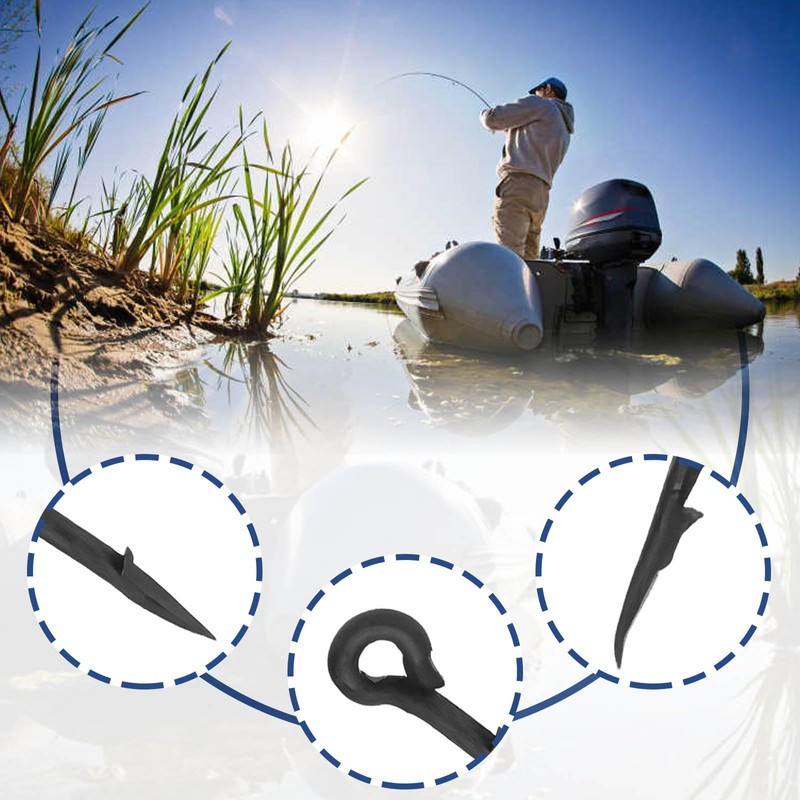 ECSiNG 60pcs Metal Bait Spike Carp Fishing Hook Fishing Hooks