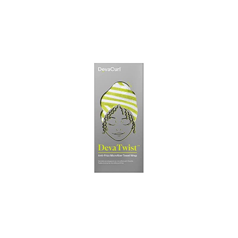 DevaCurl DevaTwist Toalla de Microfibra Anti-Frizz, Diseño Manos Libres