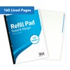 SUMMIT Lined Paper A4 Refill Pad, 160 Page, Single Notepad,