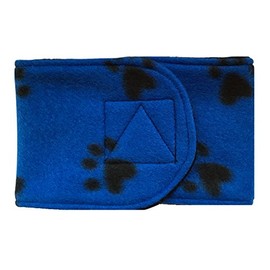 Belly Band for Male Dog Training and Incontinence (Blue Paw Print) (Small: 14"-16")