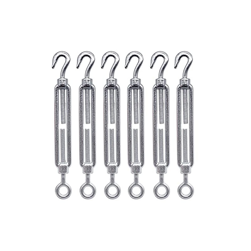 Marcopol Turnbuckle Wire Tensioner M8 Adjustable Turnbuckles Hook and Eye