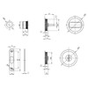 Toilet Hook Lock Set for Sliding Doors, Round Door Rosette