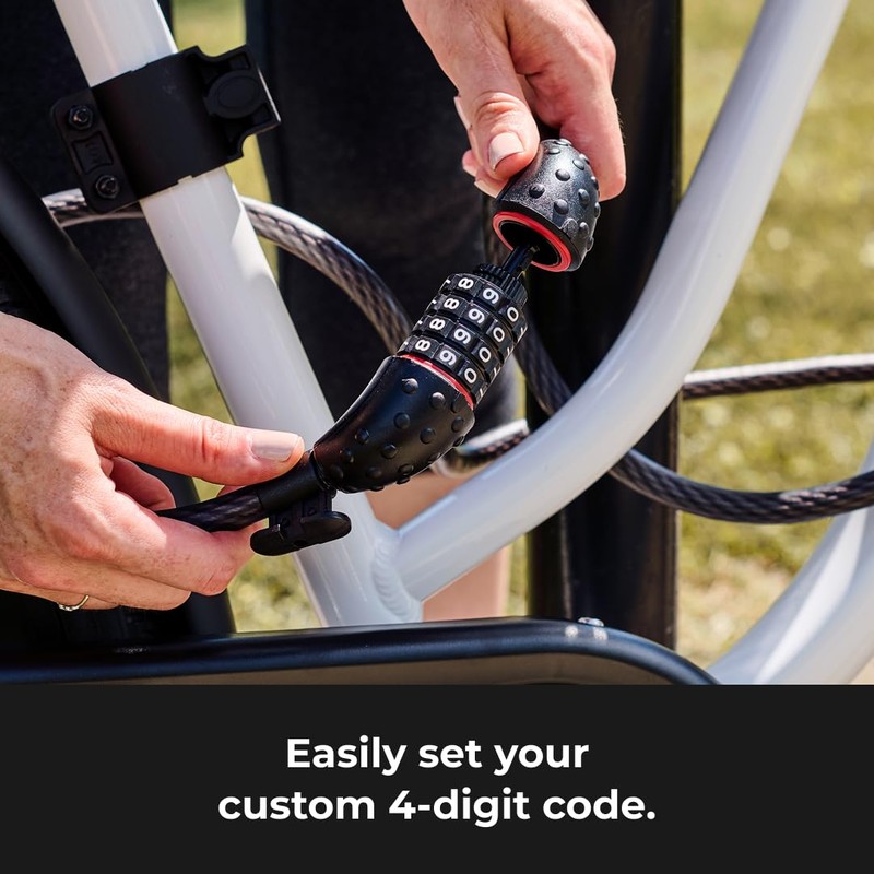 Master Lock Cable Lock, Set Your Own Combination Bike Lock,
