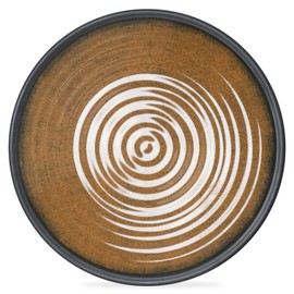 Camping Crockery Set 1 Person 4-Piece Melamine Picnic Crockery Set Camping Tableware Stone Curry Design