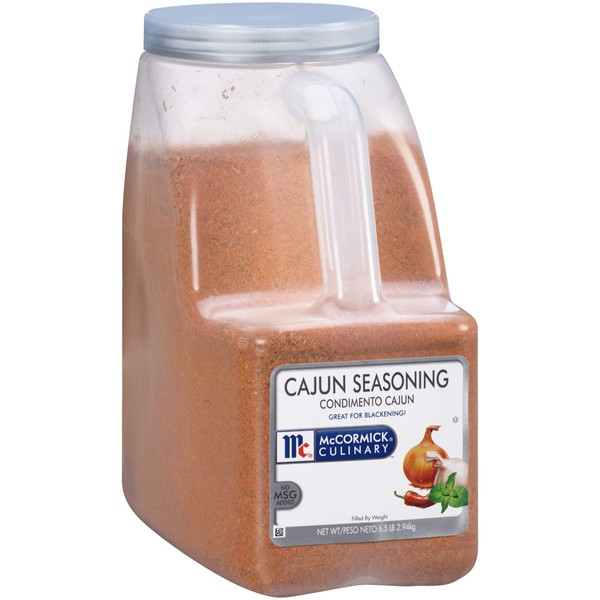 McCormick Culinary Cajun Seasoning, 6 lb - One 6 Pound Container of Cajun Seasoning Mix, Made to Enhance Catfish, Crawfish, Jambalaya, Gumbo and More