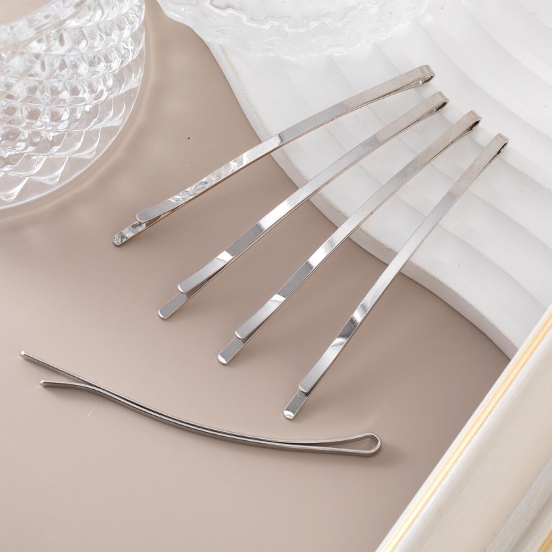 12pcs 3.35Inch Long Bobby Pins, Metal Curved Hair Pin Clips,