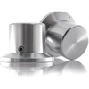 Hifi Lab Pot Aluminium 38X26X26 Audio Rotary Knob Solid Silver