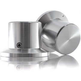 Hifi Lab Pot Aluminium 38X26X26 Audio Rotary Knob Solid Silver 6 mm Potentiometer Aluminium Knob